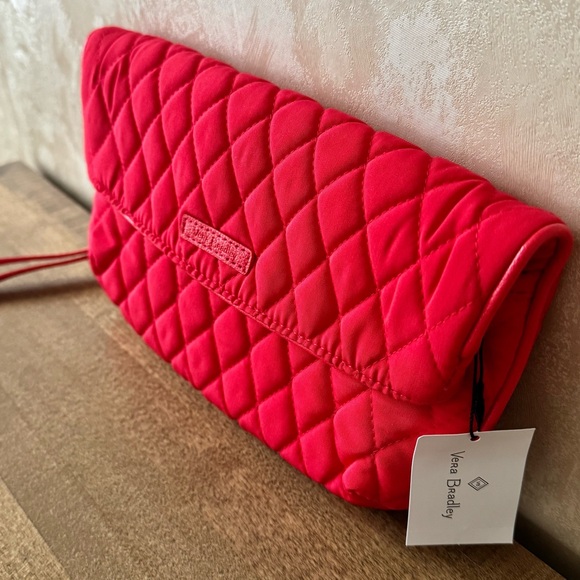 Vera Bradley Folded Flap Wristlet in Fire Red
